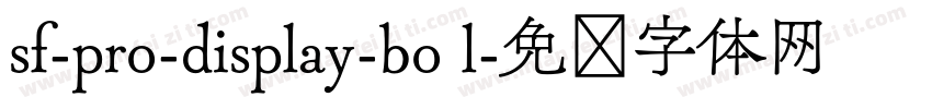 sf-pro-display-bo l字体转换